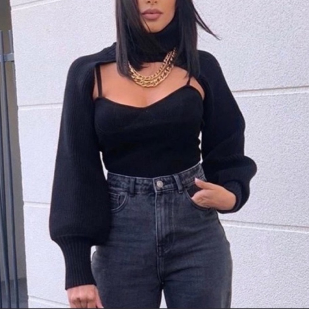 Zara Turtleneck Shrug